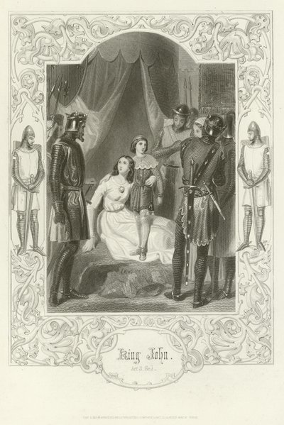 King John, Act III, Scene I by Joseph Kenny Meadows